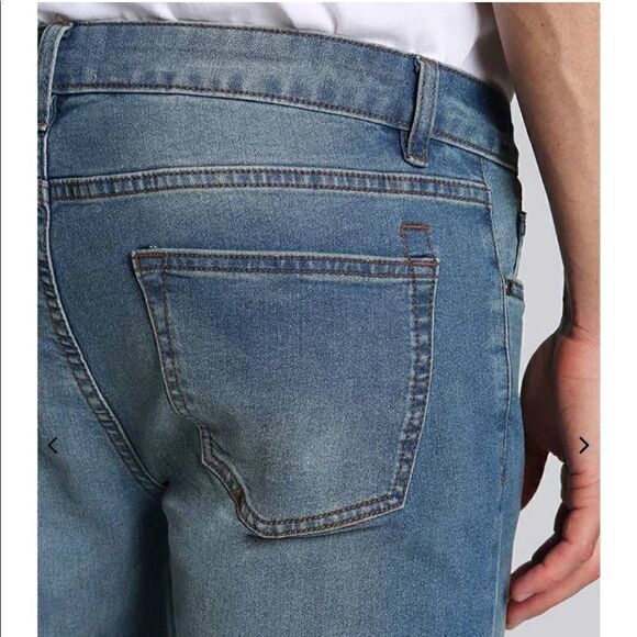 NWT Jachs New York Mens Light Wash Low Rise Slim Fit Denim Jeans Size 34x32 - Picture 3 of 9